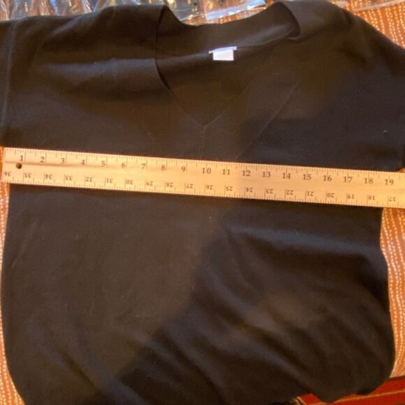 Chico’s V Neck Black Sweater Tunic Size S NWT 0824 - Picture 9 of 11